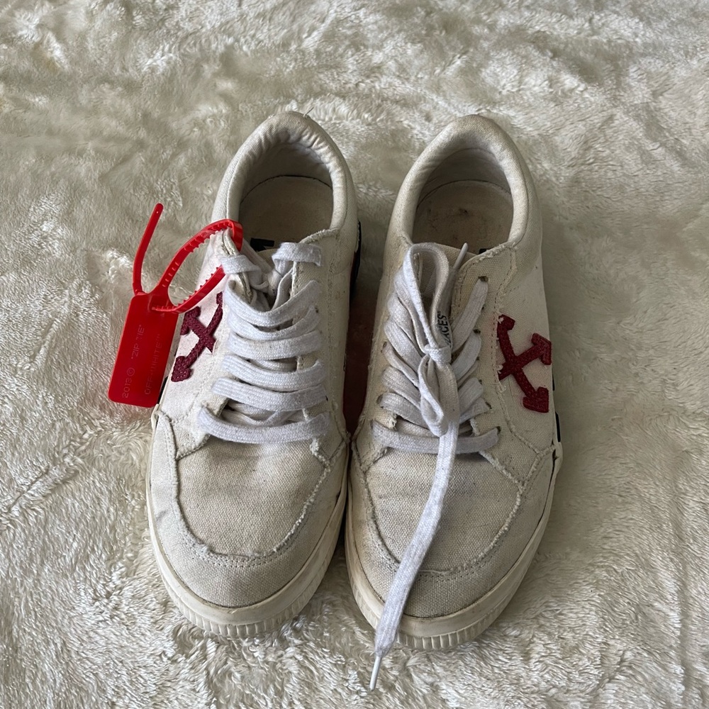 OFF - WHITE vulcanized lace up sneakers